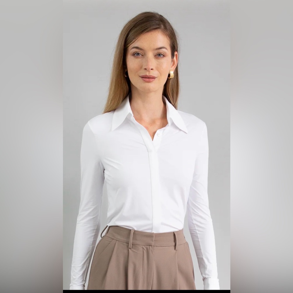 Luxeire White Button Down Shirt